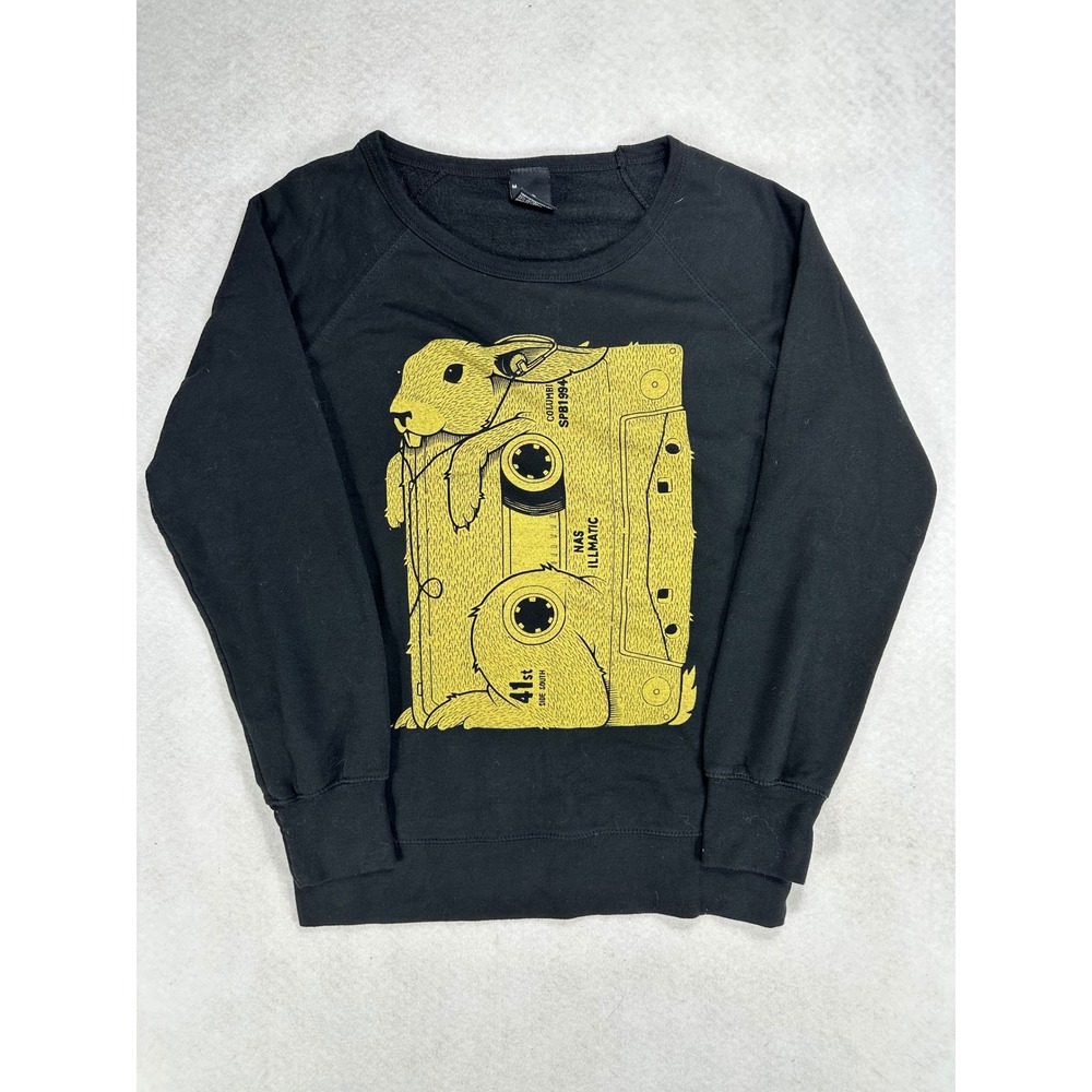 Upper Playground Nas Illmatic Rabbit Cassette Sweatshirt Black Mens Medium